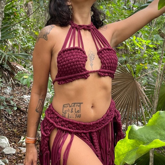 ARTEMISA two pieces macrame - Picture 1 of 3